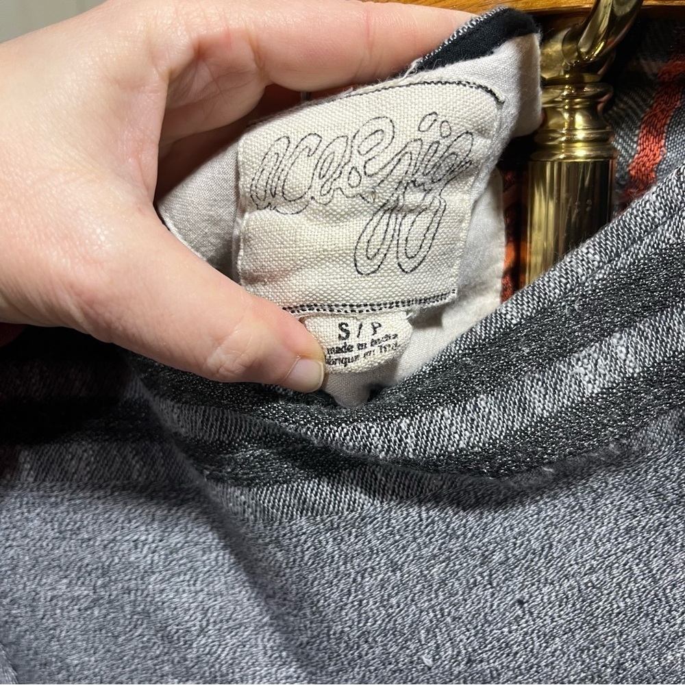 ACE & JIG ~ Grey and Black Heritage Striped Lake Dress Small - Picture 6 of 8